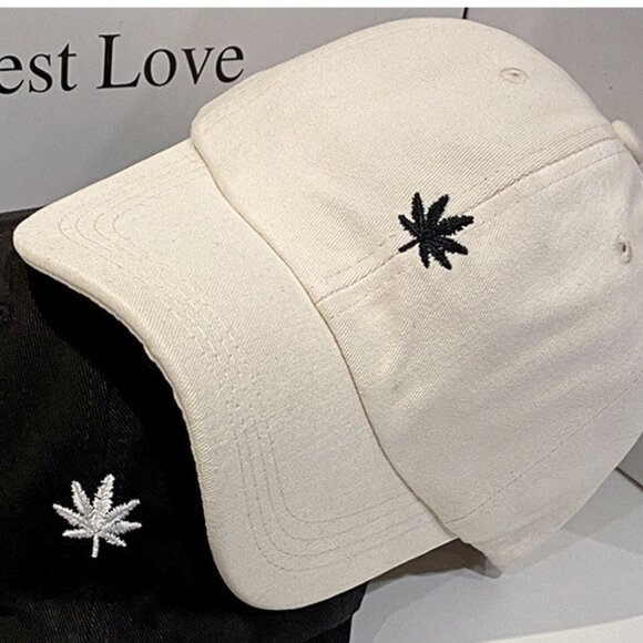 Leaf Embroidered Baseball Cap - Picture 3 of 6